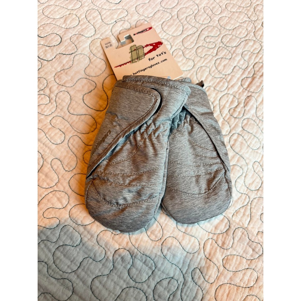 Hotfingers Kids Mittens Gray Heather Waterproof Winter S(1-2)